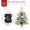 Best Choice Products Set of 2 24.5in Outdoor Pathway Christmas Trees Decor w/ LED Lights